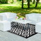 Nirvana Black White Outdoor Rug