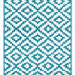 Green decore Nirvana Teal Blue white Recycled plastic Indoor Outdoor Rugs Australia
